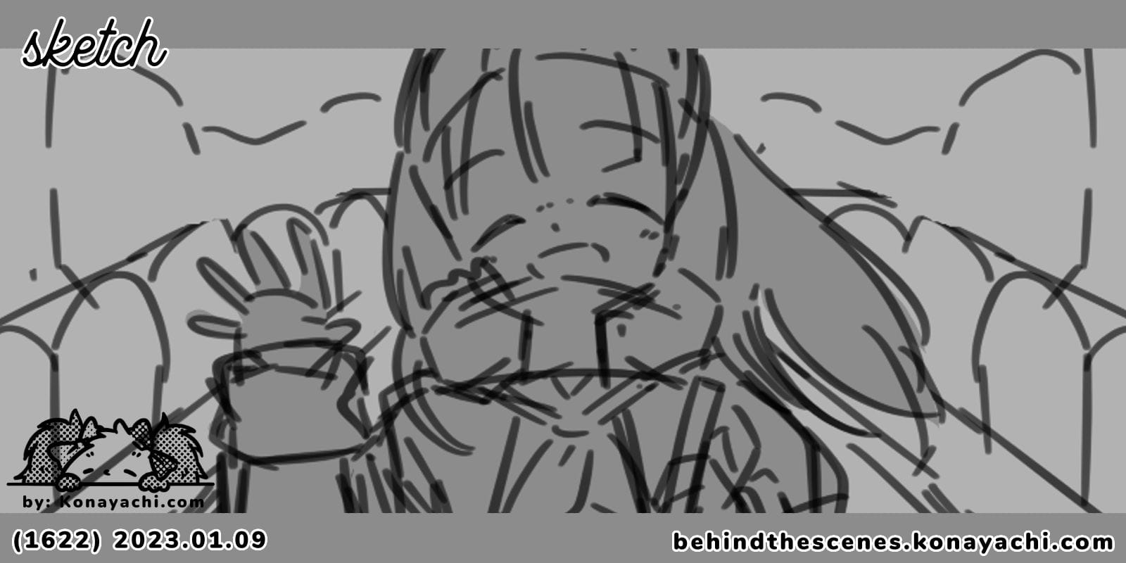 (1622) Cold Morning / sketch