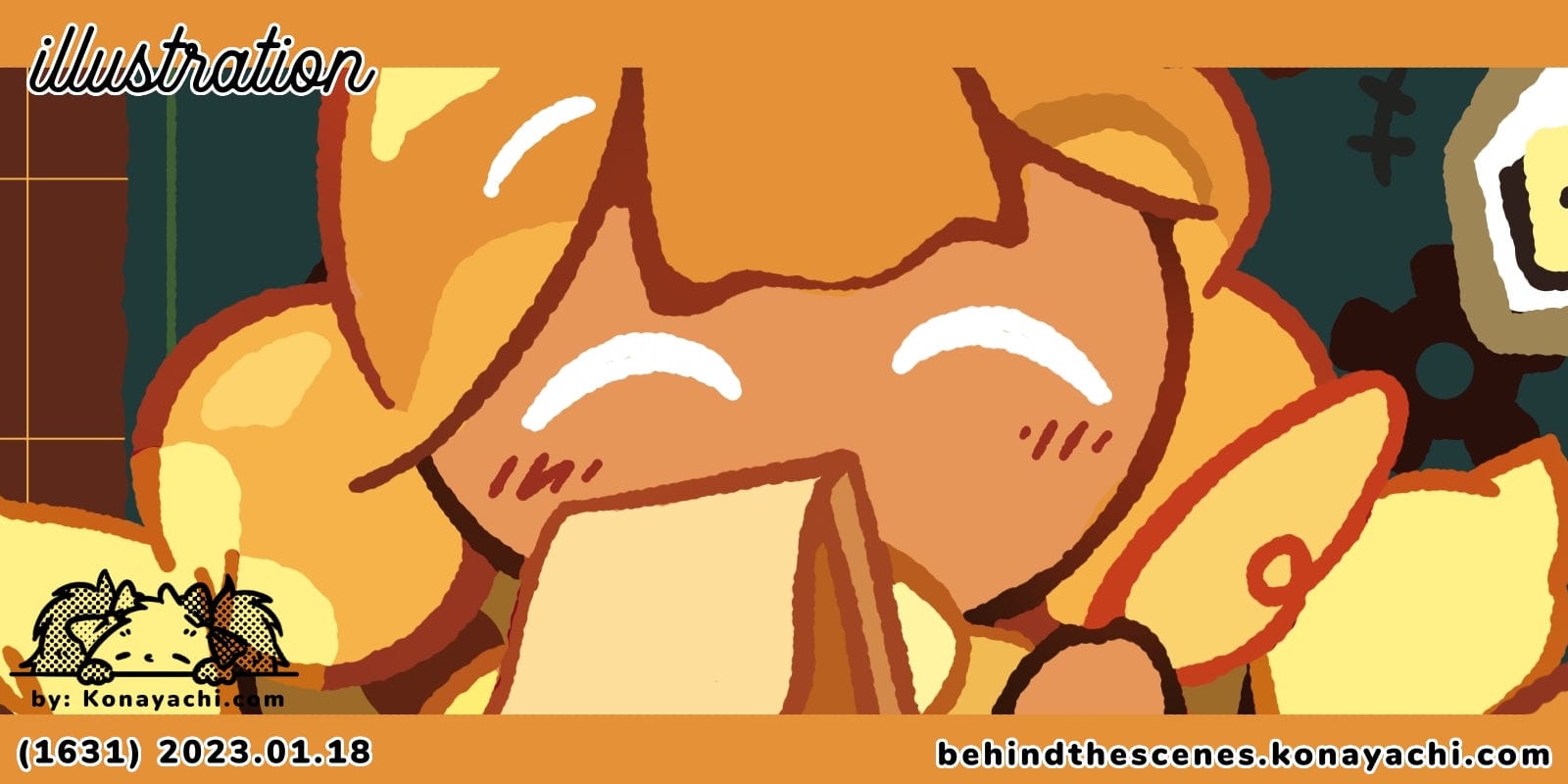 (1631) Coffee Candy Cookie / illustration, fanart