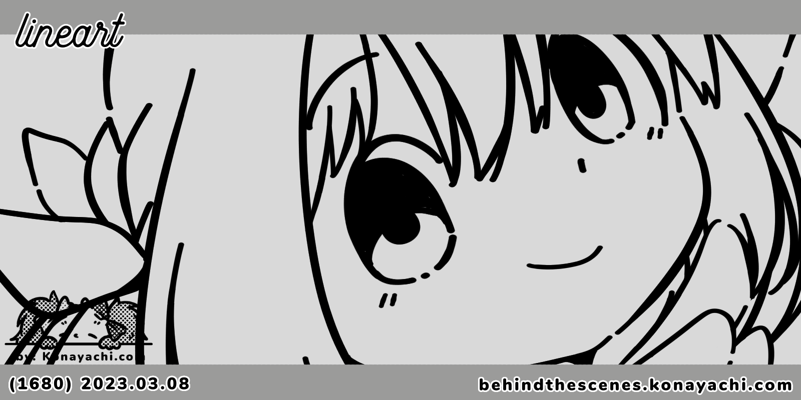 (1680) Lena - Spring Blossom / lineart