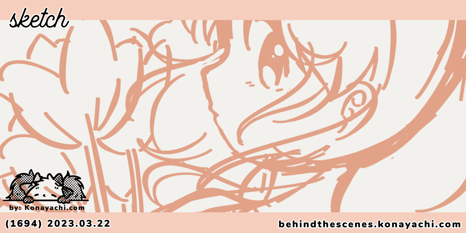 (1694) Tulips hug / sketch