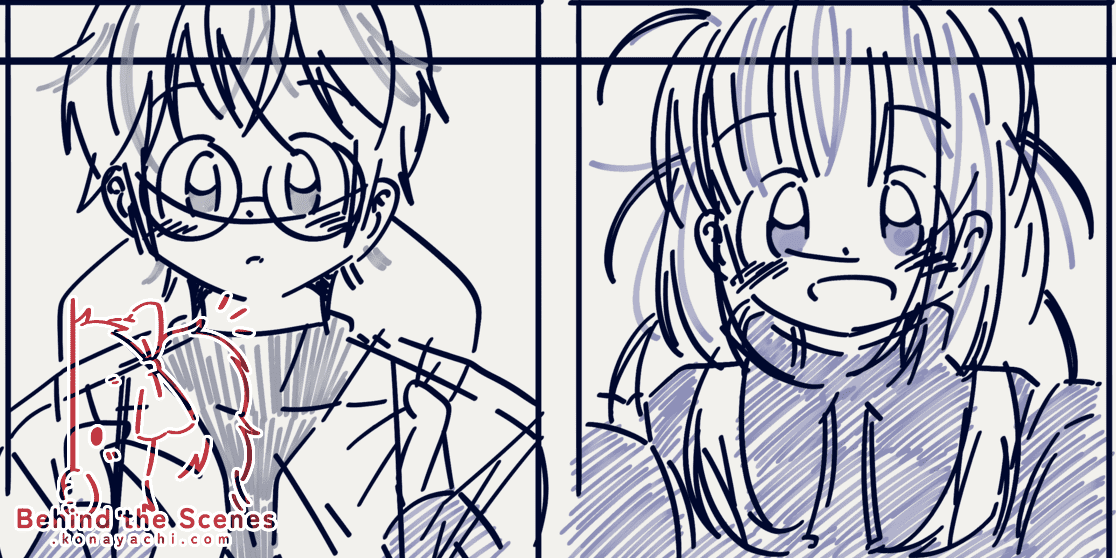 (1806) Haru and Bell doodles + narration writing / Blooming Chimes