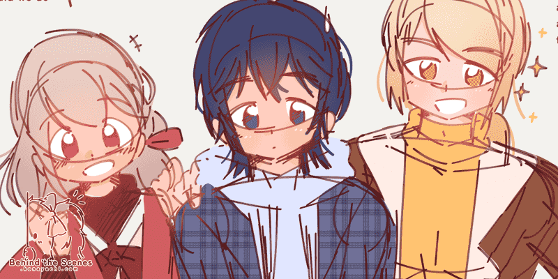 (1823) Chaotic friends doodle / Illa Café