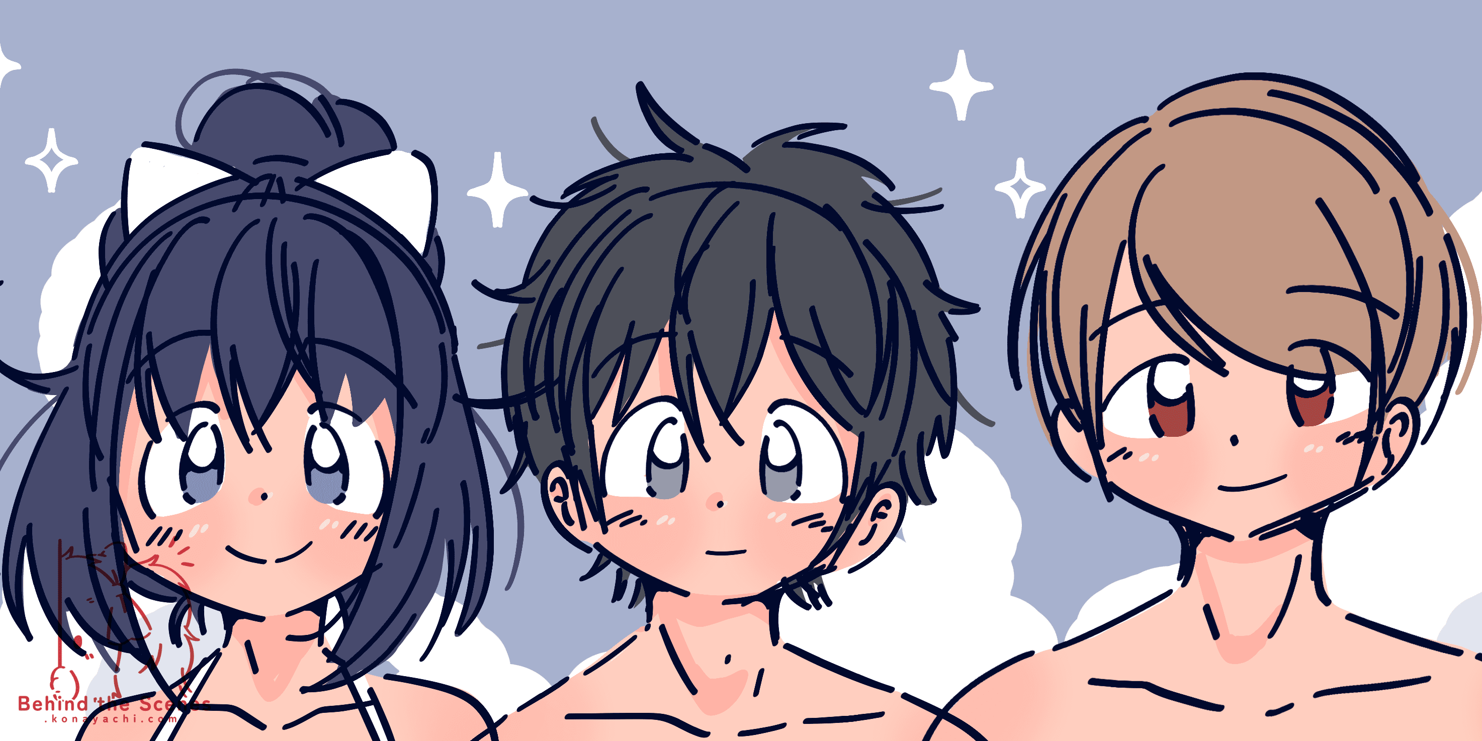 (1805) Swimming pool portrait doodles / Blooming Chimes