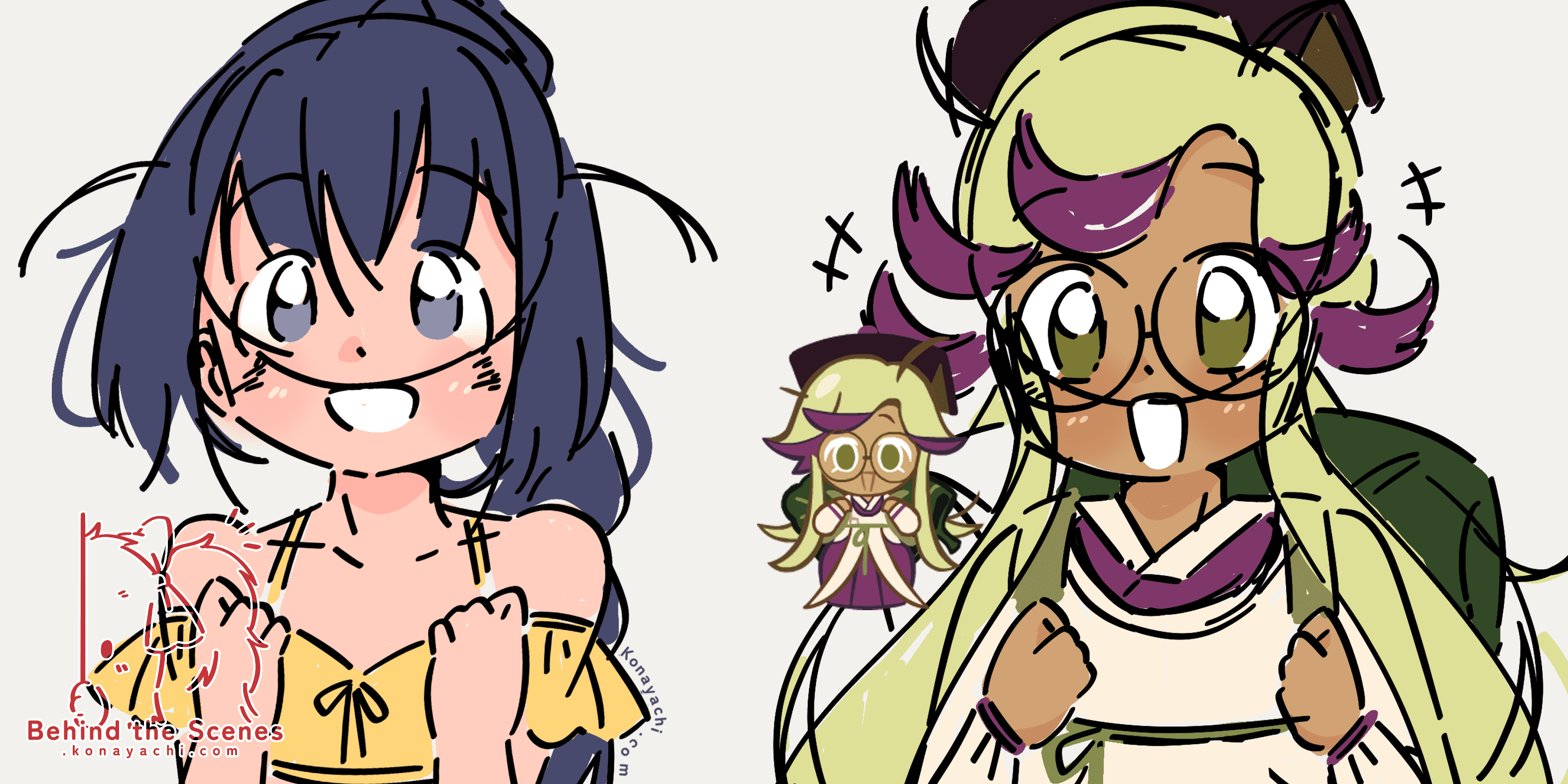 (1839) Bell & Bellflower Cookie doodle / Blooming Chimes + fanart