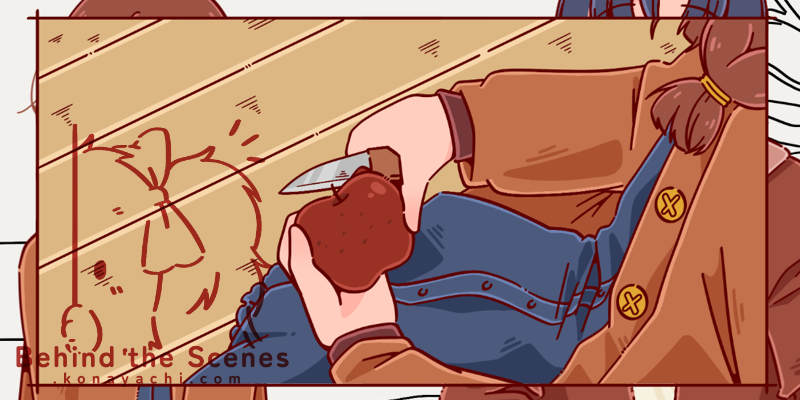 (1930) Cutting an apple cut-in!