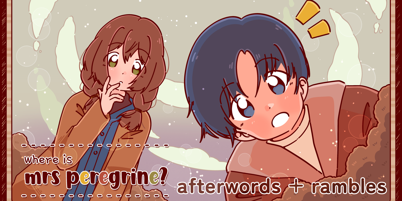 Where Is Mrs Peregrine? v2 is here! + Afterwords