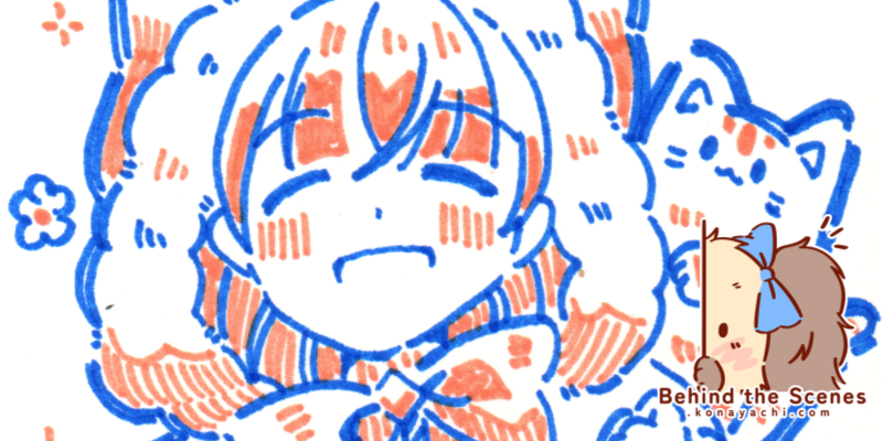 2578. More fluffy cat ears hoodie doodle! (light table experiment)