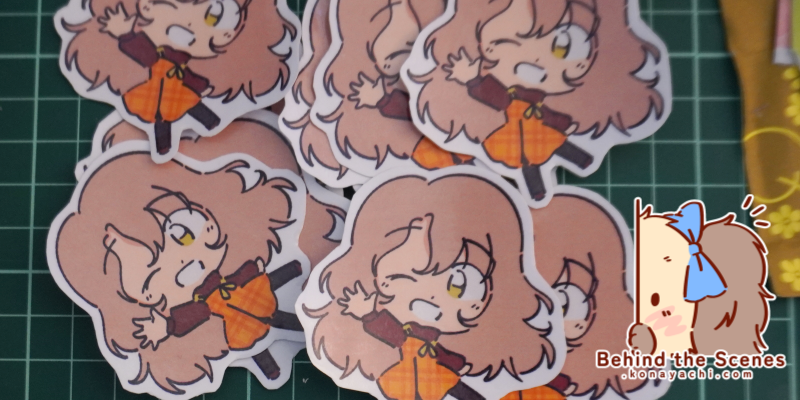 2622. Small Pippa stickers! (home made)