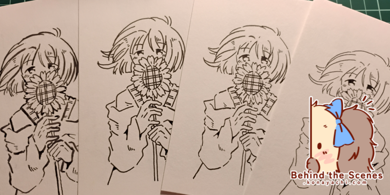 2675. Four fountain pen nibs comparison: F, B, Fude, Bent