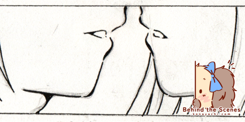 2788. Their first kiss (ink doodle)