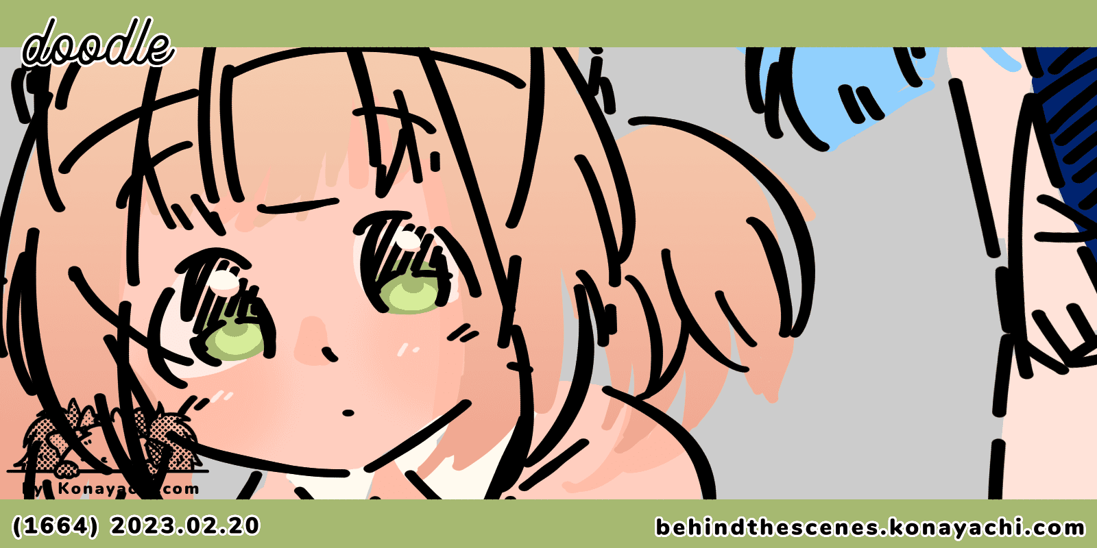 (1664) Lena & Yuna Bunny Girl / doodle