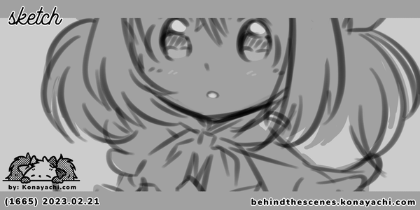 (1665) Lena and Kitty / sketch