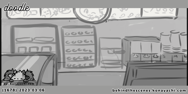 (1678) Angel Fast Food concept / doodle