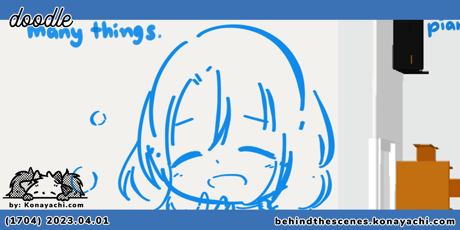 (1704) Illa Café Background Brainstorming / doodle