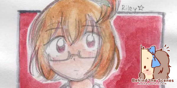 2445. Riley pencil + watercolour doodle