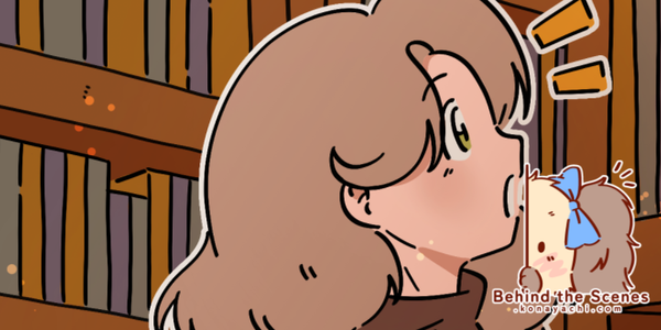 2553. Pippa in library (2026 calendar page)