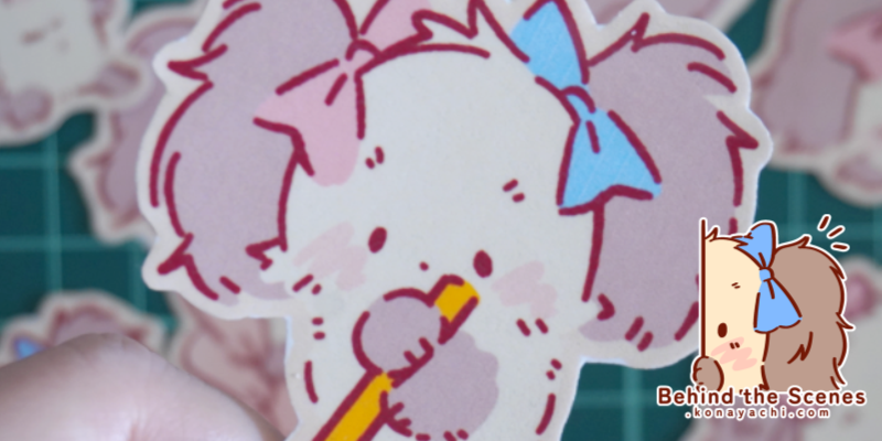 2634. Small Kitty stickers! (home made)